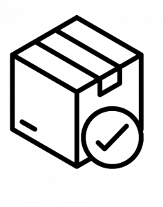 mesure sans contact-pictogramme colis prêts en un rien de temps-scancube